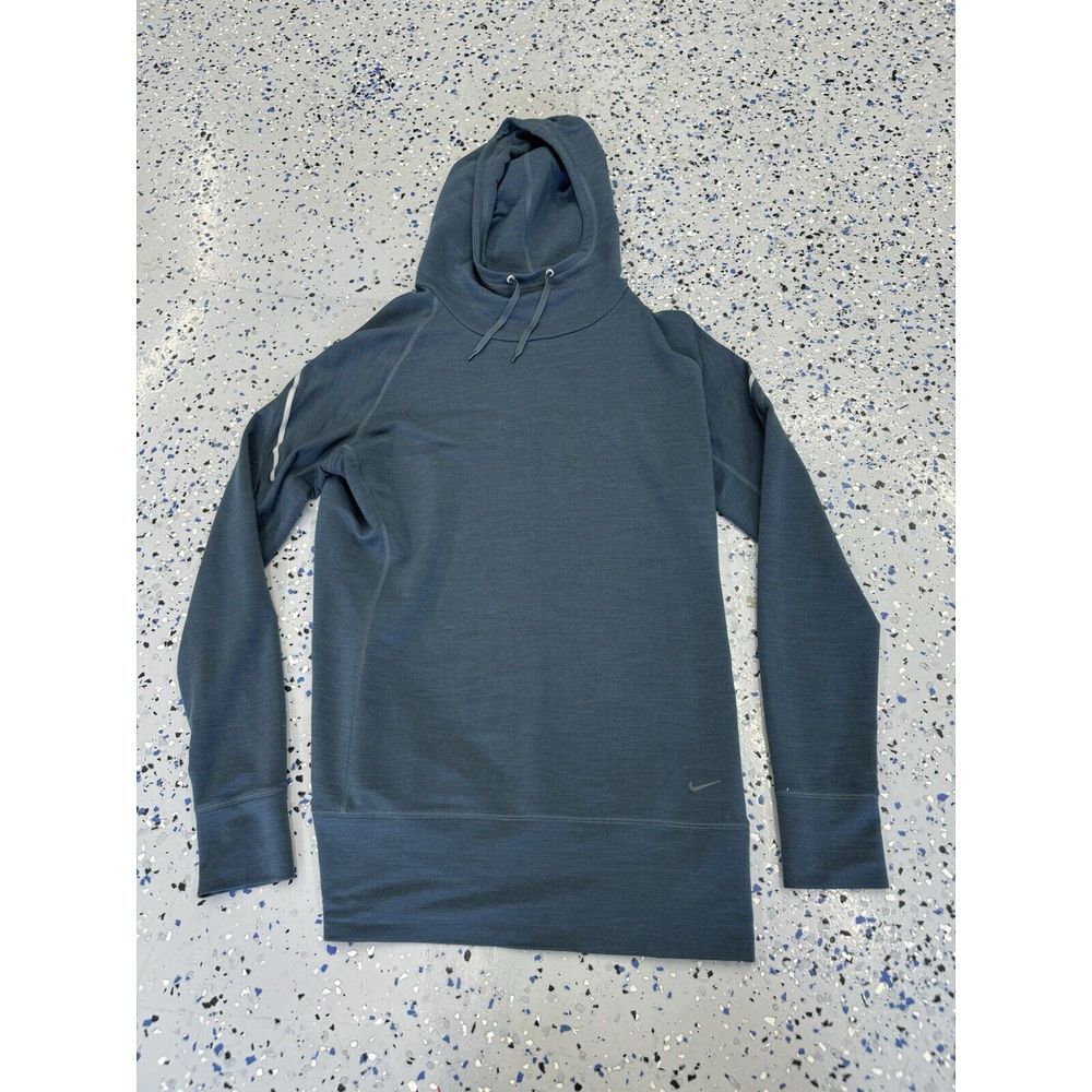 Nike Dri-Fit Running Pullover Hoodie Lightweight Soft Gray Blue Women's‎ Size L